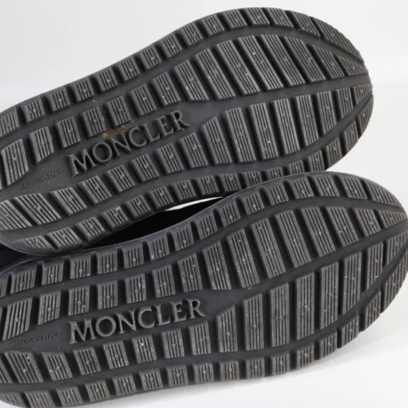 Moncler Hermosa Shearling Suede Quilted Ankle Boots Black 38.5 Woman's - Picture 14 of 16